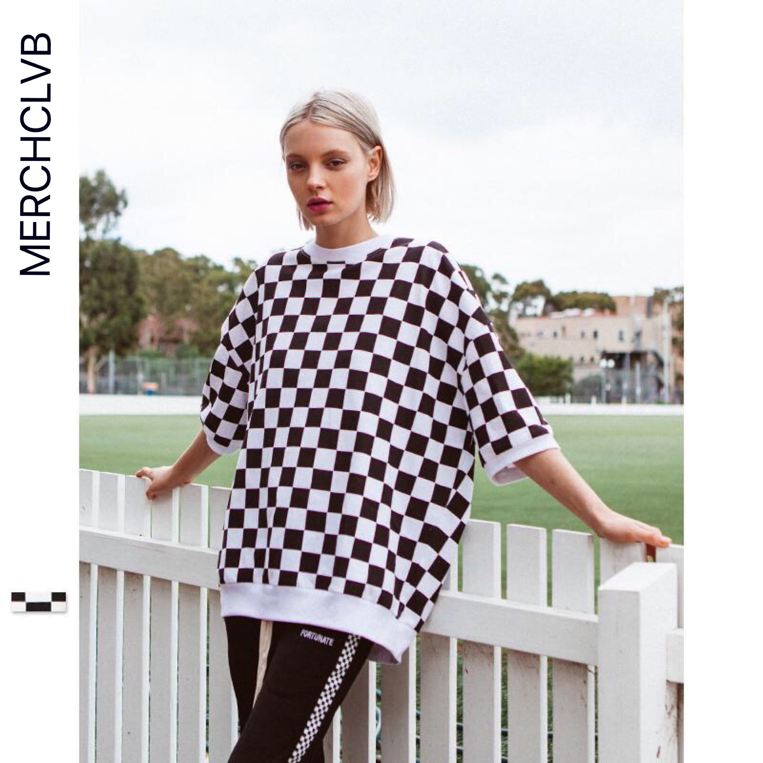 COLLECTION 1 "CHECKERED" OVERSIZED T-SHIRT